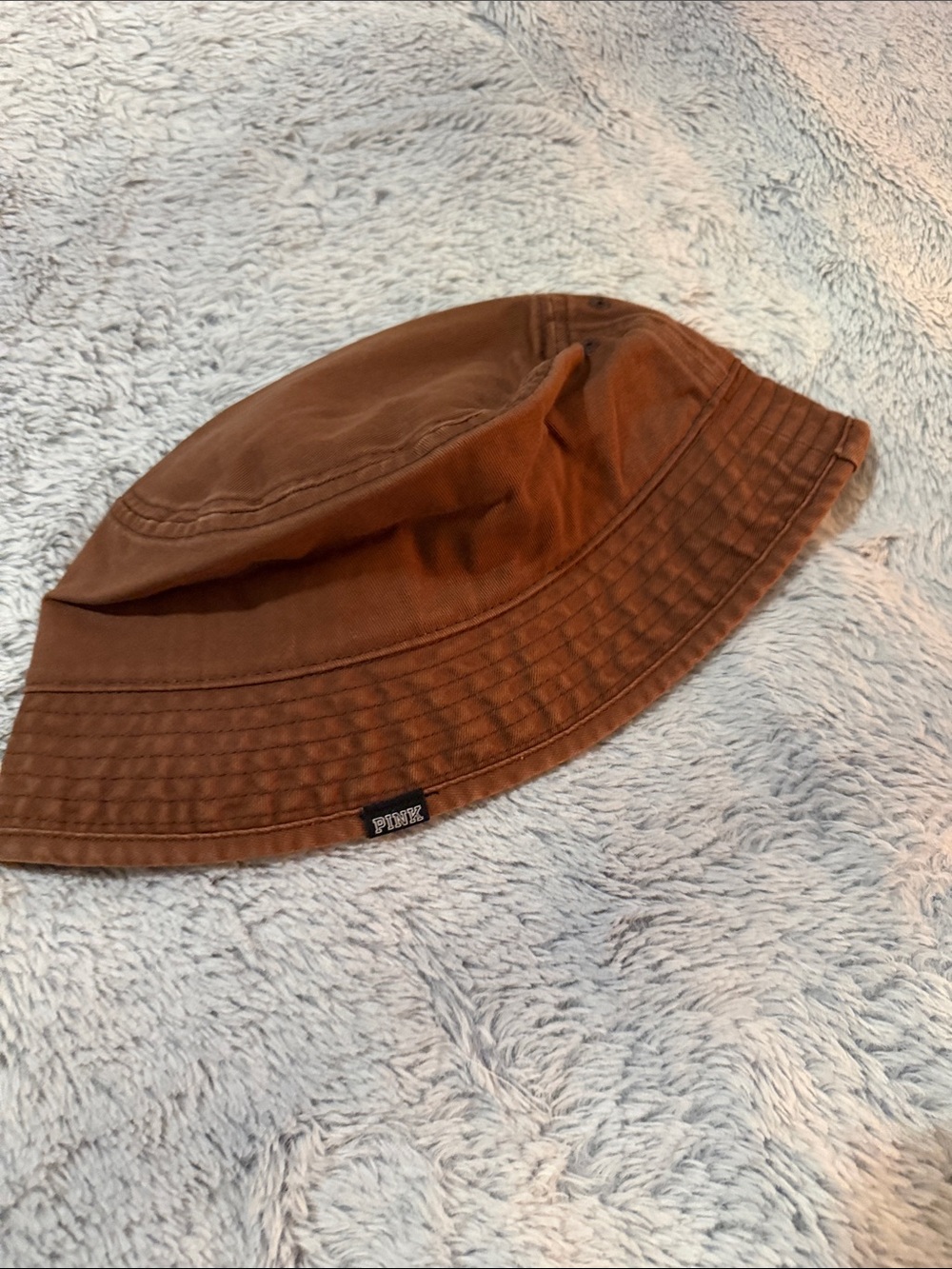PINK Victoria's Secret Brown Cotton Bucket Hat